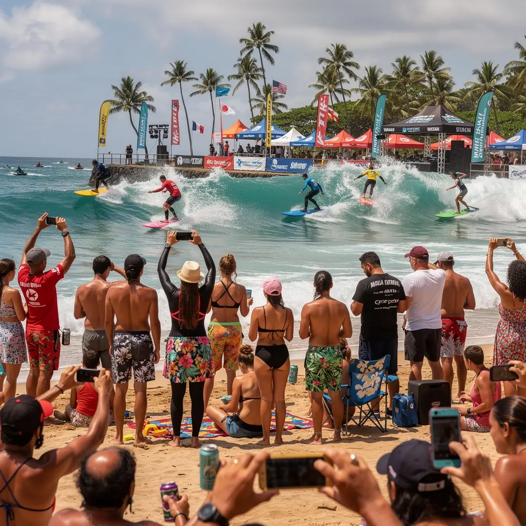 Скалы и утесы, омываемые волнами Тихого океана, на фоне яркого неба.