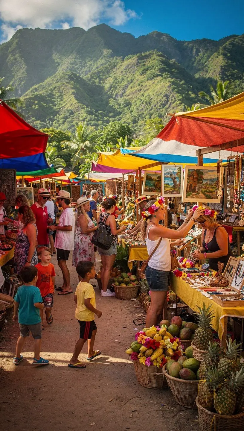 Семья, наслаждающаяся плаванием в кристально чистом океане.