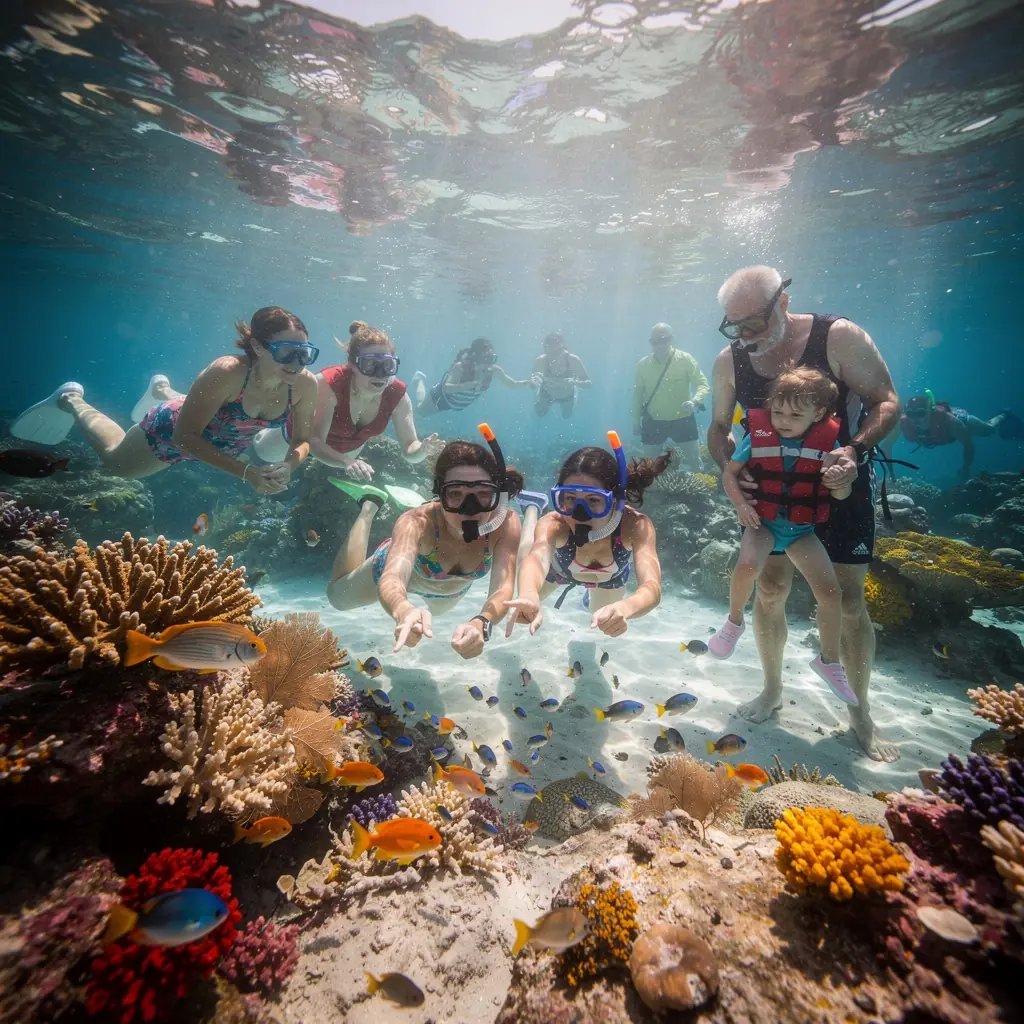 Пейзаж с лавовыми полями, образованными извержением вулкана.