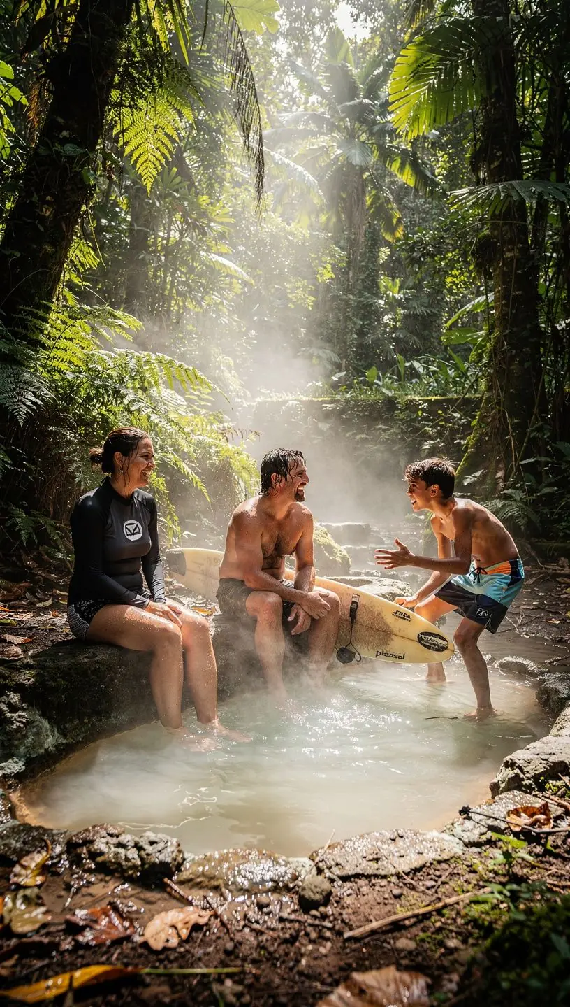 Вулканическая лава стекает по склону горы на Гавайях, создавая захватывающее зрелище.
